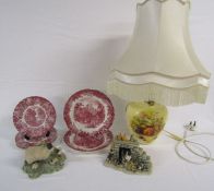 Selection of collectables to include - Border Fine Arts, collie dog and sheep (af), Aynsley table