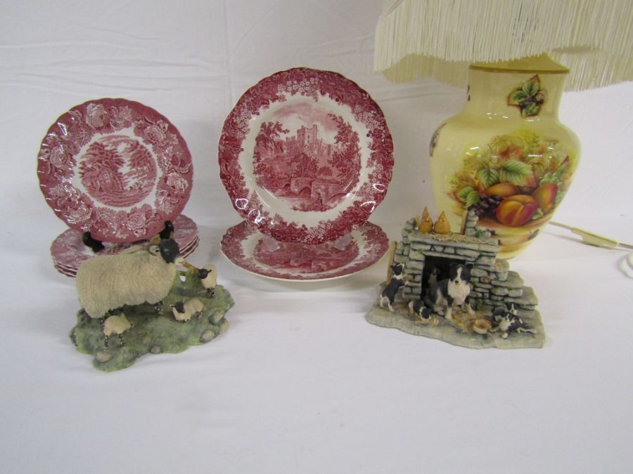 Selection of collectables to include - Border Fine Arts, collie dog and sheep (af), Aynsley table - Image 7 of 10