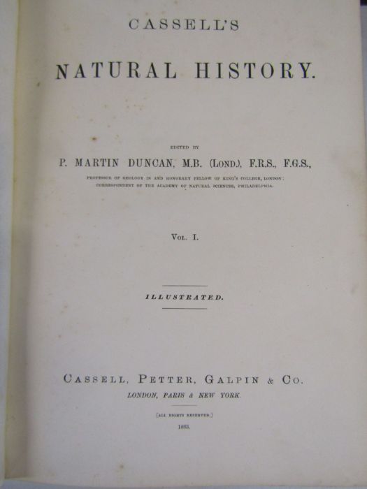 Cassell's Natural History Volumes 1-6 Illustrated leather bound books and Burrows Handy Guide to - Image 7 of 24