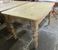 Pine farmhouse kitchen table 122cm by 83cm