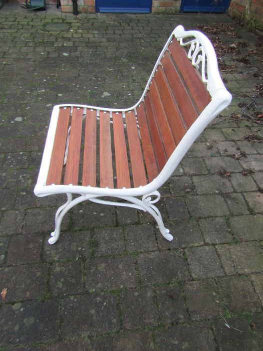 Cast iron garden chair - Image 2 of 3