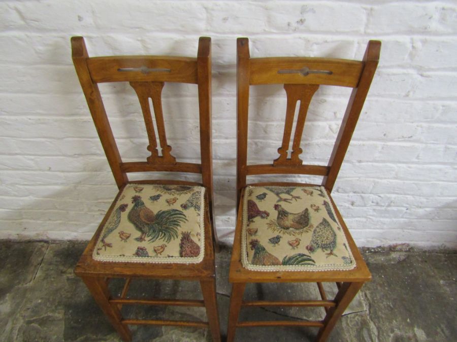 2 x Edwardian Childs correction chairs - Image 2 of 4