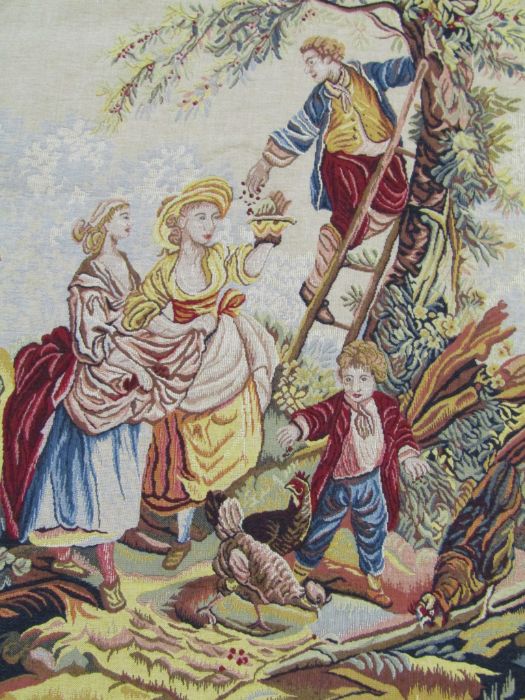 Large 20th century JP Paris Point de loiselles Royal Tapestry - 'Tapestry designed, produced, - Image 3 of 6