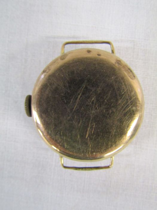 Selection of costume jewellery including, cuff links, brooches, Dwelsa watch face etc - Image 6 of 6