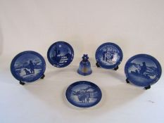 Royal Copenhagen calendar plates and St Pauls Cathedral bell