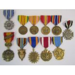 Collection of medals, mainly American