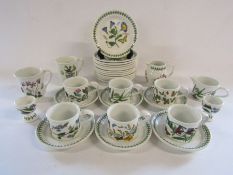Collection of Port Meirion 'Botanics' pottery cups & saucers etc