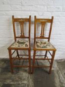 2 x Edwardian Childs correction chairs