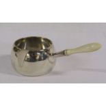 Silver Brandy warmer London 1896 makers mark worn, security etch to base, W 2.16 ozt