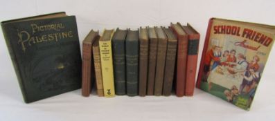 Selection of books to include School Friend Annual 1936, Macauley's History of England, The