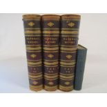 Cassell's Natural History Volumes 1-6 Illustrated leather bound books and Burrows Handy Guide to