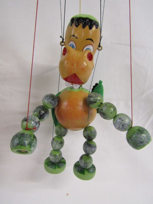 Pelham Puppets to include Baby Dragon, Gypsy Girl and a boy, all with coloured strings - Image 3 of 7