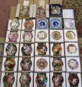Large collection of Royal Worcester and others collectors plates, with boxes