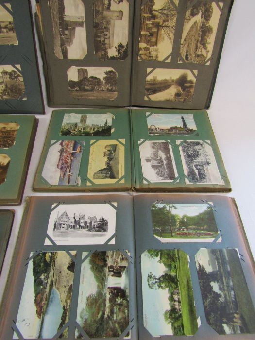 Collection of vintage postcard albums with postcards, mainly topographical, mostly written on, the - Image 3 of 5