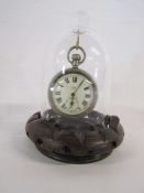 GWR Railway pocket watch - Limit No2 pocket watch with back engraved G.W.R 0.284A in a domed