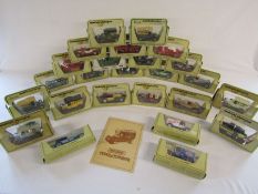 Selection of 'Models of Yesteryear' matchbox cars, includes Pepsi Cola Ford model T etc