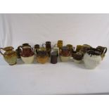 Collection of beer tankards and jugs