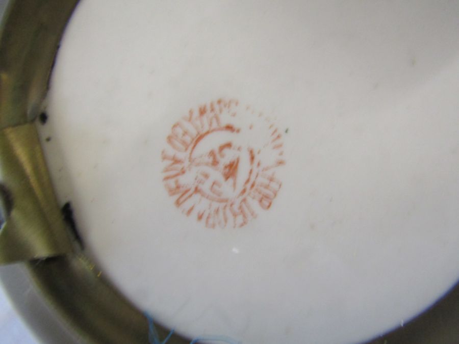 Selection of Japanese and Chinese design items, to include, brass backed plates, vases, - Image 3 of 9