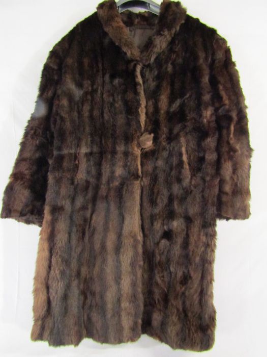 Fur coat - fur collar and fur trimmings - Image 6 of 9