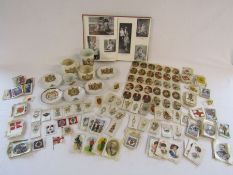 Large selection of silk tea cards these include RNLI, flowers, military etc, some backed with RJ Lea