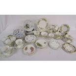 Mixed collection of tableware to include Alfred Meakin duck plates, Duchess, Mason's etc (plate