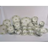 Large collection of Wedgwood Petersham 12 place settings dinner service comprising cake plate,