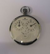 Junghans chrome process time meter stop watch