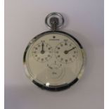 Junghans chrome process time meter stop watch