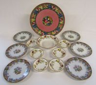 Minton 'Rotique' Charger approx. 15" (stand not included) - Set of 6 Persian plates (one damaged)