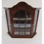 Wall hanging display cabinet approx. 56cm x 52cm