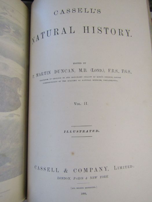 Cassell's Natural History Volumes 1-6 Illustrated leather bound books and Burrows Handy Guide to - Image 10 of 24