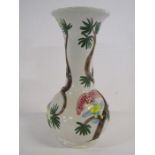 Crown Ducal Charlotte Rhead vase with a tropical birds approx. H 30cm