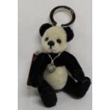 Limited edition Charlie Bears mini mohair teddy bear keyring 682 / 1200 with original tags & bag