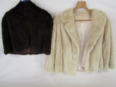 Fur stole and a fur short jacket