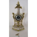 V&A Museum 'Marie Antoinette' fine porcelain mantel clock