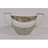 Silver sugar bowl,1912 total weight 5.00 ozt