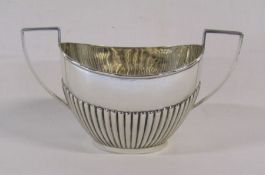 Silver sugar bowl,1912 total weight 5.00 ozt