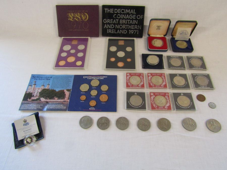Selection of coins to include The Decimal Coinage of Great Britain and Northern Ireland 1970 -