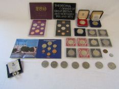 Selection of coins to include The Decimal Coinage of Great Britain and Northern Ireland 1970 -