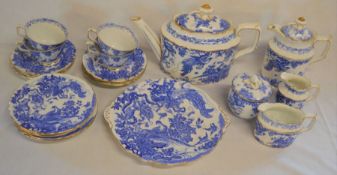 Royal Crown Derby part tea service comprising 4 cups (one chipped) 6 saucers, 6 side plates (one