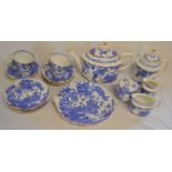 Royal Crown Derby part tea service comprising 4 cups (one chipped) 6 saucers, 6 side plates (one