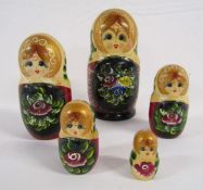 Family of 5 Russian dolls