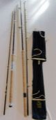 Hardy Fibalite Spinning 7/8lb fishing rod and Hardy Richard Walker Carp No1 fishing rod