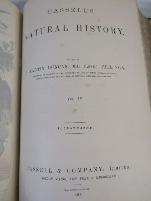 Cassell's Natural History Volumes 1-6 Illustrated leather bound books and Burrows Handy Guide to - Image 16 of 24