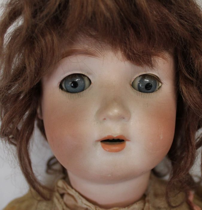 Bisque socket head doll marked S & W (Strobel & Wilkin) 120 Made in Germany on composition - Image 4 of 8