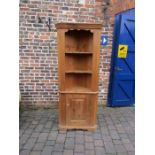 Pine corner cupboard approx. 191cm x 73cm