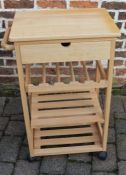 Kitchen chopping trolley/table