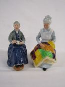 2 x Royal Doulton figurines form the 'Golden Year' series 'The Cup of Tea' and 'Eventide'