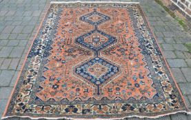 Large Persian style carpet 245cm by 172cm