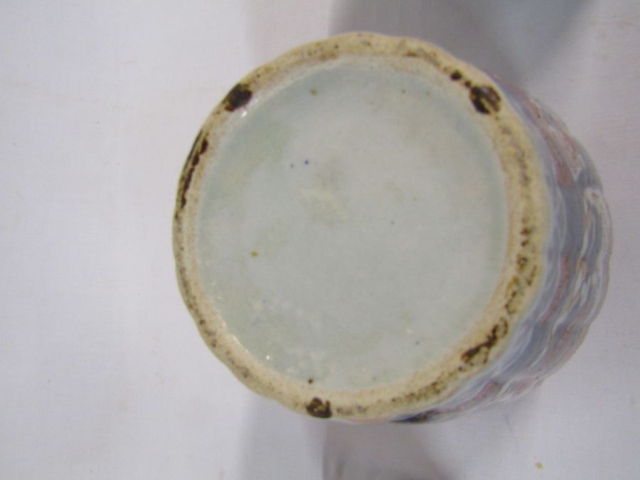 Imari lidded vase - repair to lid approx. 40cm high, imari plate approx. 19cm across and Chinese - Image 8 of 10